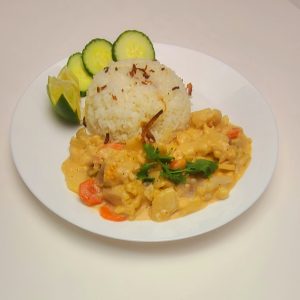 Golden Veggie Korma Delight