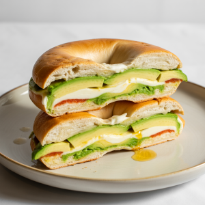 Avocado Bagel Panini