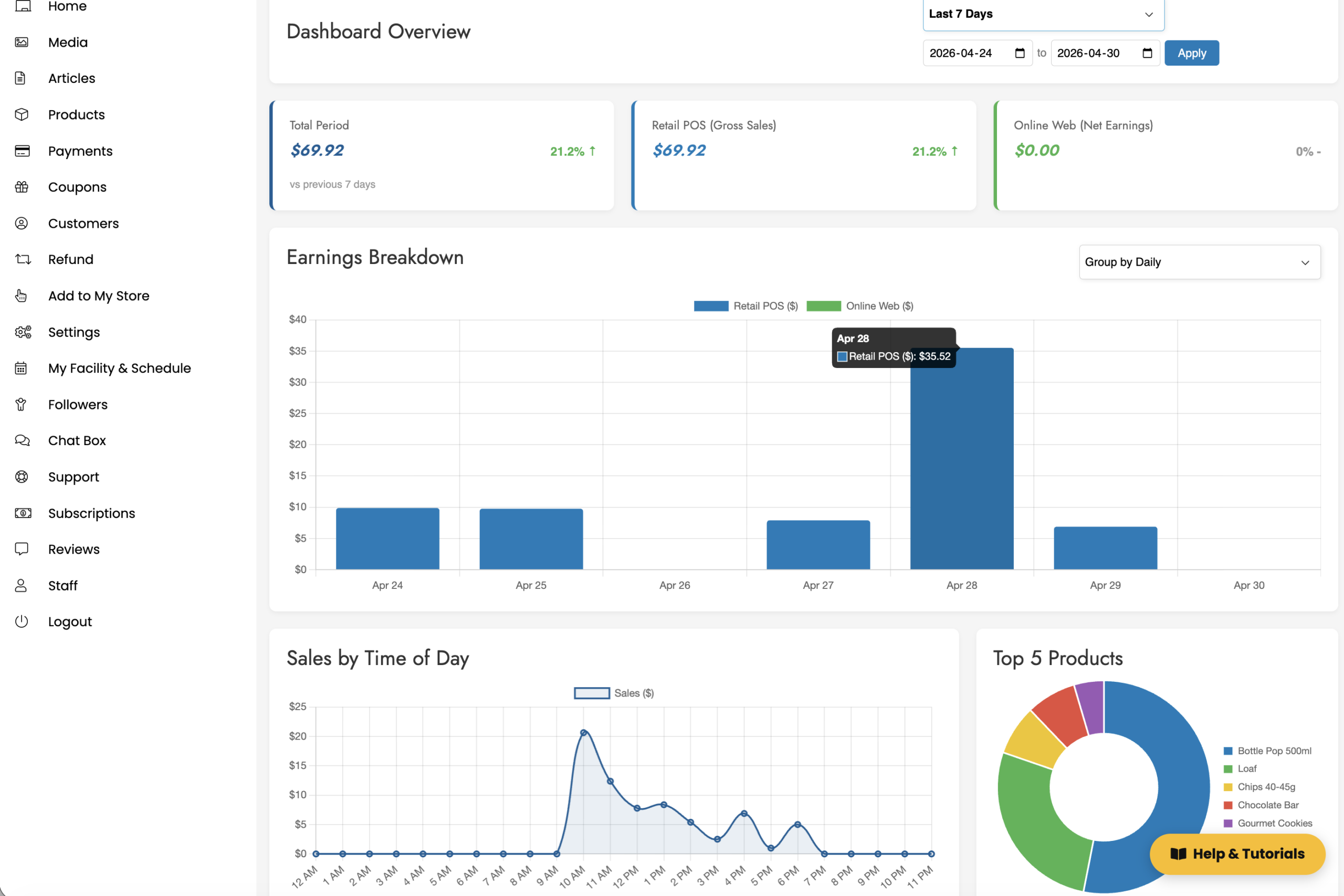 Financial Dashboard