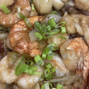 Crispy Shrimp with Rice Cakes年糕炸大虾